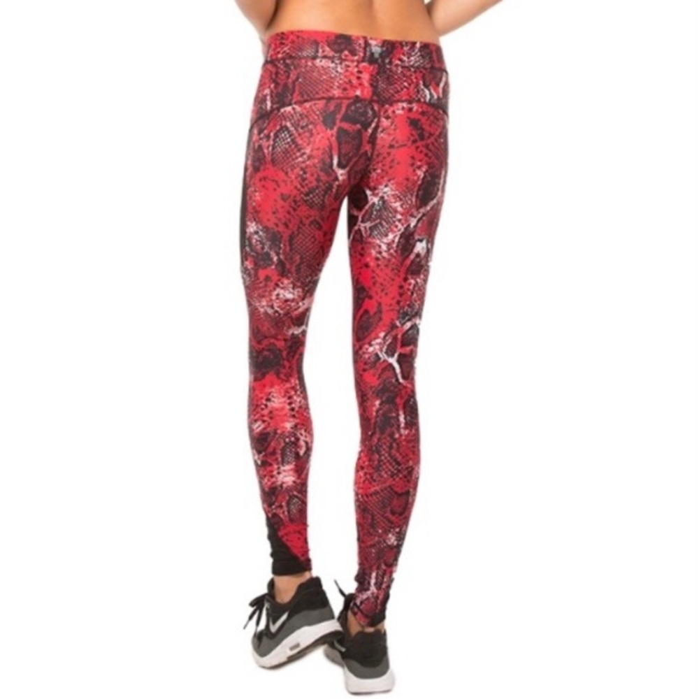 Human Performance Engineering Red Snakeskin Leggi… - image 3